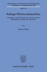Abbildung von: Bedingte Pflichtwandelanleihen - Duncker & Humblot