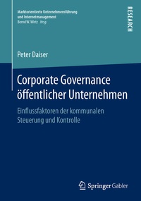 Abbildung von: Corporate Governance öffentlicher Unternehmen - Springer Gabler