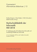 Cover: Hochschuldidaktik der Informatik HDI 2018 - Universit&auml;tsverlag Potsdam