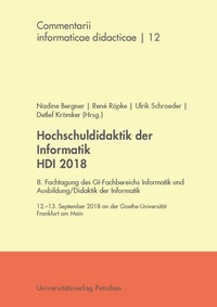 Enlarge image Cover: Hochschuldidaktik der Informatik HDI 2018 - Universitätsverlag Potsdam