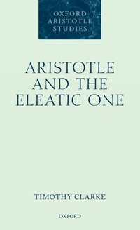 Enlarge image Cover: Aristotle and the Eleatic One - Oxford University Press
