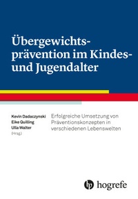 Abbildung von: Übergewichtsprävention im Kindes- und Jugendalter - Hogrefe