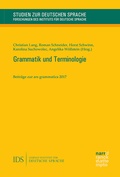 Cover: Grammatik und Terminologie - Narr Francke Attempto
