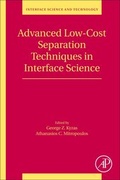 Cover: Advanced Low-Cost Separation Techniques in Interface Science: Volume 30 - Academic Press