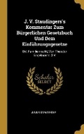 Cover: J. V. Staudingers's Kommentar Zum Buergerlichen Gesetzbuch Und Dem Einfuehrungsgesetze - Wentworth Press