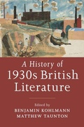 Cover: A History of 1930s British Literature - Cambridge University Press