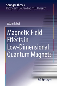 Abbildung von: Magnetic Field Effects in Low-Dimensional Quantum Magnets - Springer