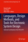 Cover: Languages, Design Methods, and Tools for Electronic System Design - Springer
