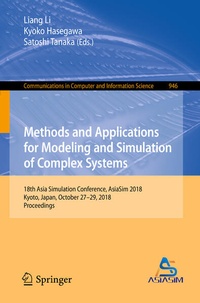 Enlarge image Cover: Methods and Applications for Modeling and Simulation of Complex Systems - Springer