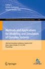 Cover: Methods and Applications for Modeling and Simulation of Complex Systems - Springer