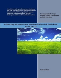 Abbildung von: Architecting Microsoft Azure Solutions Study & Lab Guide Part 1 - Independently Published