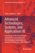 Cover: Advanced Technologies, Systems, and Applications III - Springer