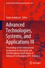 Cover: Advanced Technologies, Systems, and Applications III - Springer