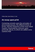 Cover: An essay upon print - Hansebooks