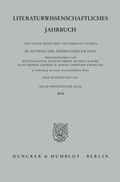 Cover: Literaturwissenschaftliches Jahrbuch. - Duncker & Humblot