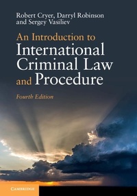 Abbildung von: An Introduction to International Criminal Law and Procedure - Cambridge University Press