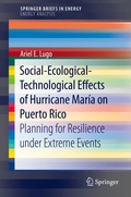 Cover: Social-Ecological-Technological Effects of Hurricane Mar&iacute;a on Puerto Rico - Springer