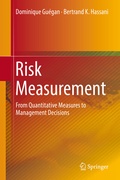 Cover: Risk Measurement - Springer