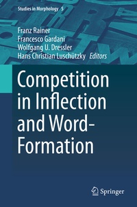 Abbildung von: Competition in Inflection and Word-Formation - Springer