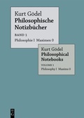 Cover: Philosophie I Maximen 0 / Philosophy I Maxims 0 - De Gruyter