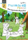 Cover: Freunde am Fluss: Das ungeschickte Murmeltier - MALBUCH - planet-oh! concepts