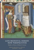Cover: Late Medieval Heresy: New Perspectives - De Gruyter