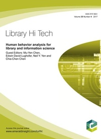 Enlarge image Cover: Human behavior analysis for library and information science - Emerald Publishing Limited
