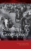Cover: Subaltern Geographies - University of Georgia Press