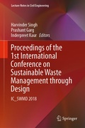Cover: Proceedings of the 1st International Conference on Sustainable Waste Management through Design - Springer
