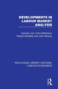 Cover: Developments in Labour Market Analysis - Routledge