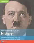 Cover: Edexcel GCSE (9-1) History Foundation Weimar and Nazi Germany, 1918 Student Book - Pearson Education Limited