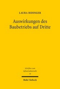 Abbildung von: Auswirkungen des Baubetriebs auf Dritte - Mohr Siebeck