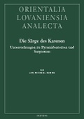 Cover: Die Saerge des Karenen - Peeters Publishers