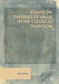 Cover: Essays on Theories of Value in the Classical Tradition - Palgrave Macmillan