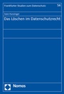 Cover: Das Löschen im Datenschutzrecht - Nomos