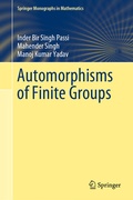 Cover: Automorphisms of Finite Groups - Springer