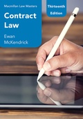 Cover: Contract Law - Red Globe Press
