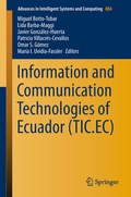 Cover: Information and Communication Technologies of Ecuador (TIC.EC) - Springer