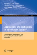 Cover: Applications and Techniques in Information Security - Springer