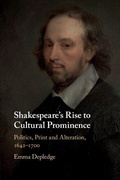 Cover: Shakespeare's Rise to Cultural Prominence - Cambridge University Press