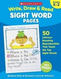 Cover: Write, Draw & Read Sight Word Pages - Teaching Resources