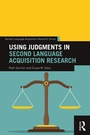 Cover: Using Judgments in Second Language Acquisition Research - Routledge