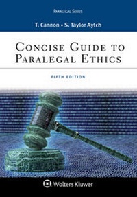 Enlarge image Cover: Concise Guide to Paralegal Ethics - Aspen Publishers Inc.,U.S.