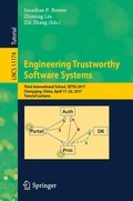 Cover: Engineering Trustworthy Software Systems - Springer