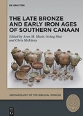 Cover: The Late Bronze and Early Iron Ages of Southern Canaan - De Gruyter