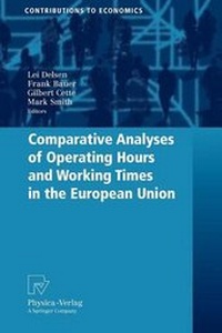 Enlarge image Cover: Comparative Analysis of Operating Hours and Working Times in the European Union - Springer