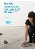 Cover: The only performances that make it all the way.. - Yes, but is it performable? - Sternberg Press