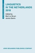Cover: Linguistics in the Netherlands 2018 - John Benjamins Publishing Co