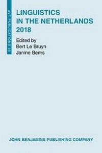 Enlarge image Cover: Linguistics in the Netherlands 2018 - John Benjamins Publishing Co