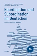 Cover: Koordination und Subordination im Deutschen - Buske, H